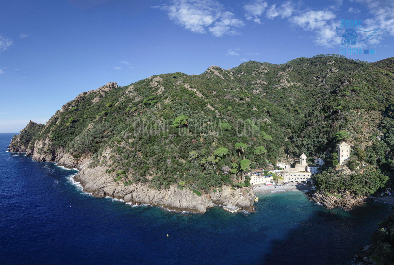 San Fruttuoso di Camogli fotografato da Drone Genova